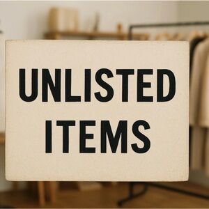 Unlisted items #